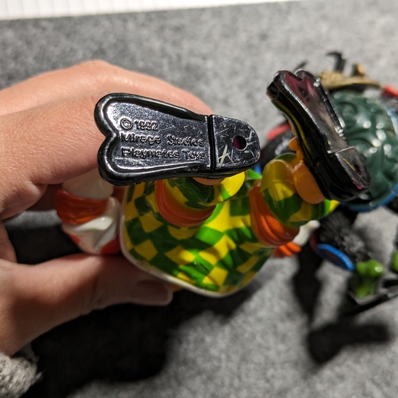 Tmnt figures clowning Mike and samurai Leo vintage - Picture 5 of 6